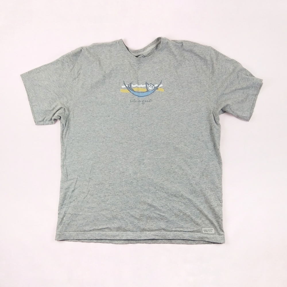 Life Is Good Hammock Stickman Gray T-Shirt sz XL
